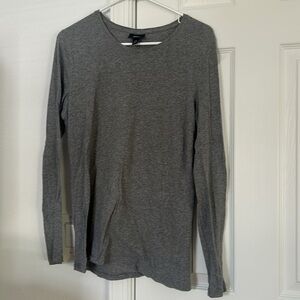 Mossimo Supply Co. Women’s Gray Long-Sleeve Top L